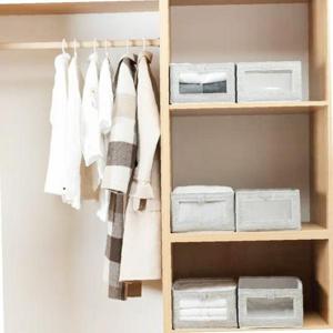 패브릭 스토리지 박스 옷장 수납함 소품 정리함