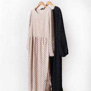 [강물처럼]빅사이즈사랑해요 B569L012 셀피도트퍼프롱원피스 YP