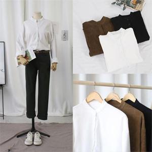 [강물처럼]빅사이즈사랑해요 2510L011 박스핏 헨리 골덴 셔츠 TW