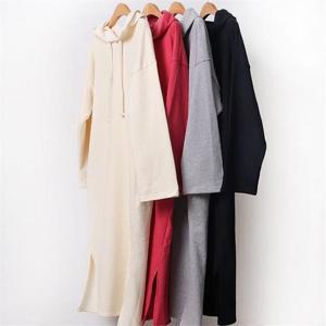 [강물처럼]빅사이즈사랑해요 B438L011 면쭈리롱후드원피스 NS (6