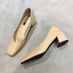 편한여성구두 미들굽 펌프스 여자 구두 직장인 승무원 데일리 신발