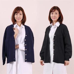 [강물처럼]아이우먼 퍼프기본골지가디건 EB4344M010 빅사이즈 (6