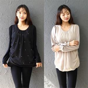 [강물처럼]위쉬몰 MN 진주알쉬폰블라우스(w072H010) 빅사이즈 (6