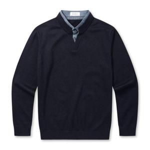 브렌우드 BRWAX26151NYX 이노버 워셔블 셔츠 레이어드 스웨터