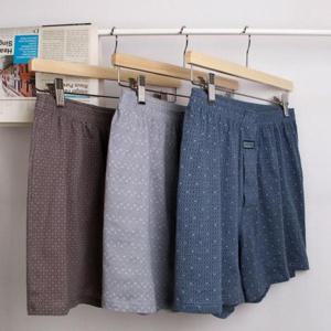 남성트렁크 스퀘어 니트박서 남자 트렁크 팬티 면 100752 3매