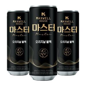 [맥스웰하우스]맥스웰하우스 마스터 캔커피 오리지날 블랙 240ml 30캔