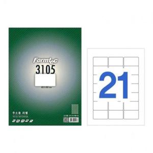 [문구] 라벨지 LS-3105 21칸 주소용 63.5x38.1_100매