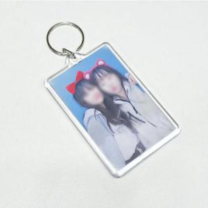 아크릴 투명 증사 최애 사진 액자 키링 직사각 특대형