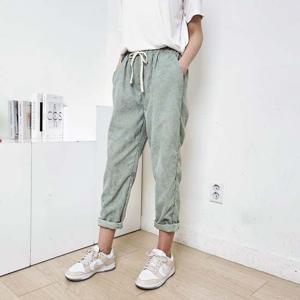 루즈핏 여성 골덴 코듀로이 바지 HN2401 골덴바지