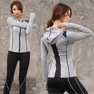 [리더스][리더스] 여자 땀흡수 늘어짐 없는 스판 양손포켓 후드