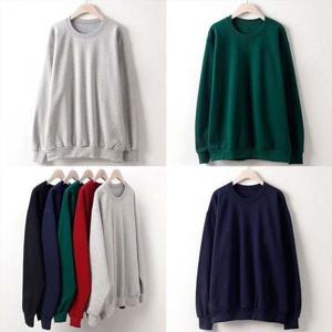 빅사이즈 티 특양면기본맨투맨 w019 무지 라운드