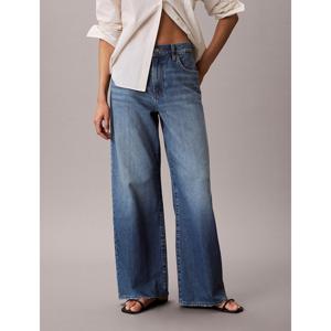 [캘빈클라인 진]여성 CK 린넨 와이드레그 청바지 미드블루 47F731G (47F731G-SDI)