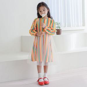 [아이러브제이]매직 레인보우 망사 원피스 JUSOP30