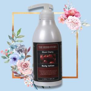 고보습바디로션 더허브스토리 보습 바디로션 블랙체리 500ml