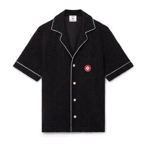 카사블랑카 모노그램 타월 반팔 셔츠 MPF25SH08502 BLACK