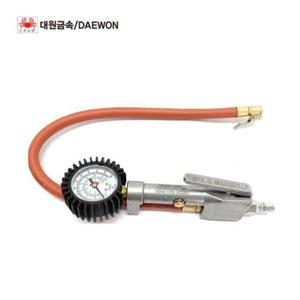 타이어압력게이지 대원금속-타이어 게이지 공기주입기 집게형 DW-201A