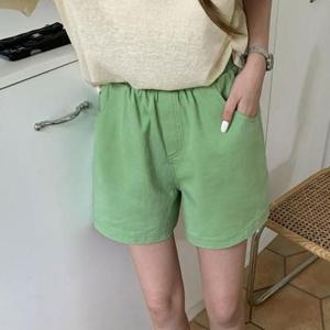 [의류] 면 워싱 6컬러 밴딩 반바지 여름바지 편한바지 홈웨어 편하고이쁜바지 이지웨어 여자바지 면바지 잠옷바지