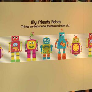 무점착투명시트_내친구 로보트01_A01_W90xH90cm 안개시트지