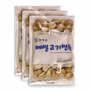 봉평 메밀 고기만두-1.5kg x2봉(30gx100개)업소전문용