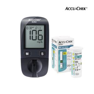 아큐첵 액티브 혈당측정기+시험지 110매+침100개+솜100매