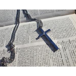 [노블른] 써지컬 서지컬 스틸 일반 십자가 목걸이