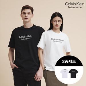 [출고가 89,000원][캘빈클라인]에센셜 반팔티셔츠 남녀공용 2종세트 택1