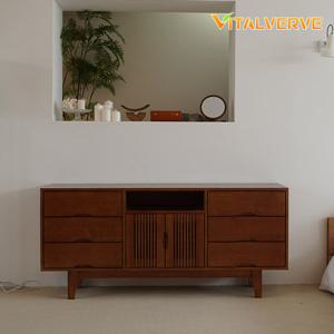 벨리 소나무원목 거실장 티비다이 1500