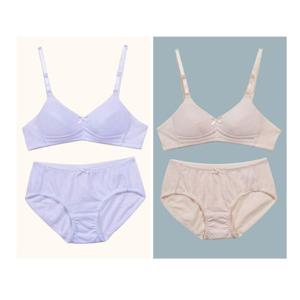 베이직한 컬러 주니어 하트 2단계 브라팬티 0414lk 주니어속옷