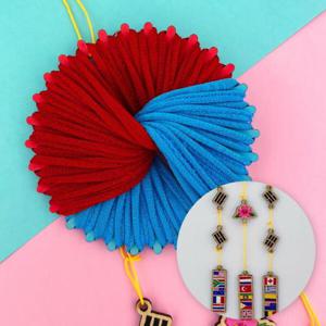 아트박스/오렌지이몰 양말목 공예 직조틀 호국보훈 태극기 모빌