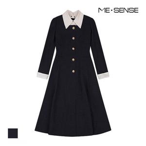 [미센스][미센스] 카_라배색 롱원피스_MB42OPM181G (P003740179)