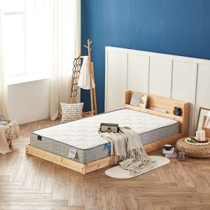 파로마 네오 리브 편백 원목 저상형 LED 침대프레임 편백깔판 SS