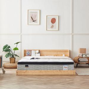파로마 네오 리브 편백 원목 저상형 LED 침대프레임 PVC깔판 Q NES1798