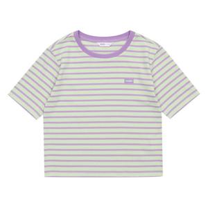 [소이]23M1462-6  4부 골지 스트라이프 슬림티_SH