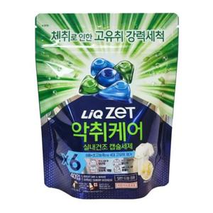 애경 리큐 제트 악취케어 실내건조 캡슐세제 40입