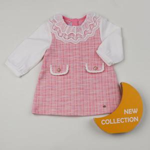(아가옷)(출산선물) 바비 트위드 드레스 핑크 AZ125102