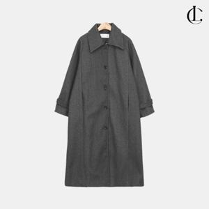 엘케이트 여성 겨울 캐주얼 아우터 모직 자켓 벨티드 싱글 버튼 롱코트 LMN001