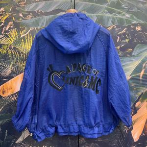 [르니앤맥코이]등판자수로고잔체크바람막이점퍼MN06JP0011_IC