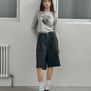 [랩]MARIO블루밍 로즈 크롭티셔츠 AR1CT262