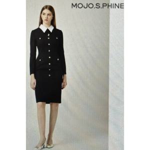 [모조에스핀] 카라배색 일자핏 원피스 J243MSE018 J243MSE018