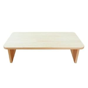 듀얼모니터거치대 우드핏 원목 모니터 받침대 키높이 기본형