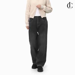 엘케이트 여자 기모 청바지 벌룬핏 융기모 겨울 바지 LPP026