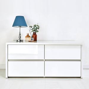 에보니아 뉴엘리스 서랍장 와이드 2단 1200[무료배송]