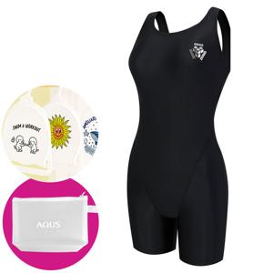 아레나 여성 수영복 일반 3부 반신 U백 A5BL1LD31 BLK 가방 수모행거 증정