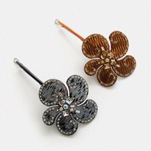 바이데이지 클라우드 플라워 큐빅 헤어핀 Bh0959