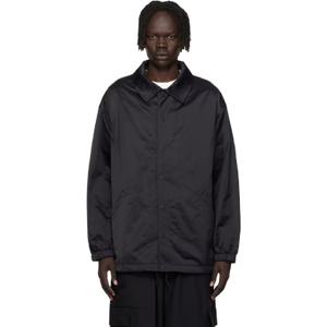 26 SS 요지야마모토 남성 블랙 그래픽 코치 재킷 252138M180019