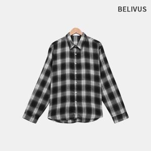 빌리버스 남자 가을 캐주얼 긴팔 체크 남방 셔츠 BRAT116