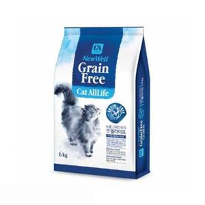 뉴웰 그레인 프리 캣 올라이프 6kg 2개 1박스 고양이사료 고양이먹이 고양이사료6KG 반려묘사료 국산고양이사료 고양이용품