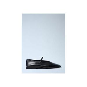 26 SS 질샌더 여성 가죽 플랫 슈즈 jil0264012blk