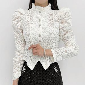 [금찌]글램  마로닌 레이스 블라우스 ST7888B