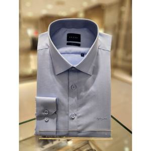 (예작)남자정장사계절인기 구김적은 면혼방배색솔리드블루 FSBS174 슬림핏긴팔와